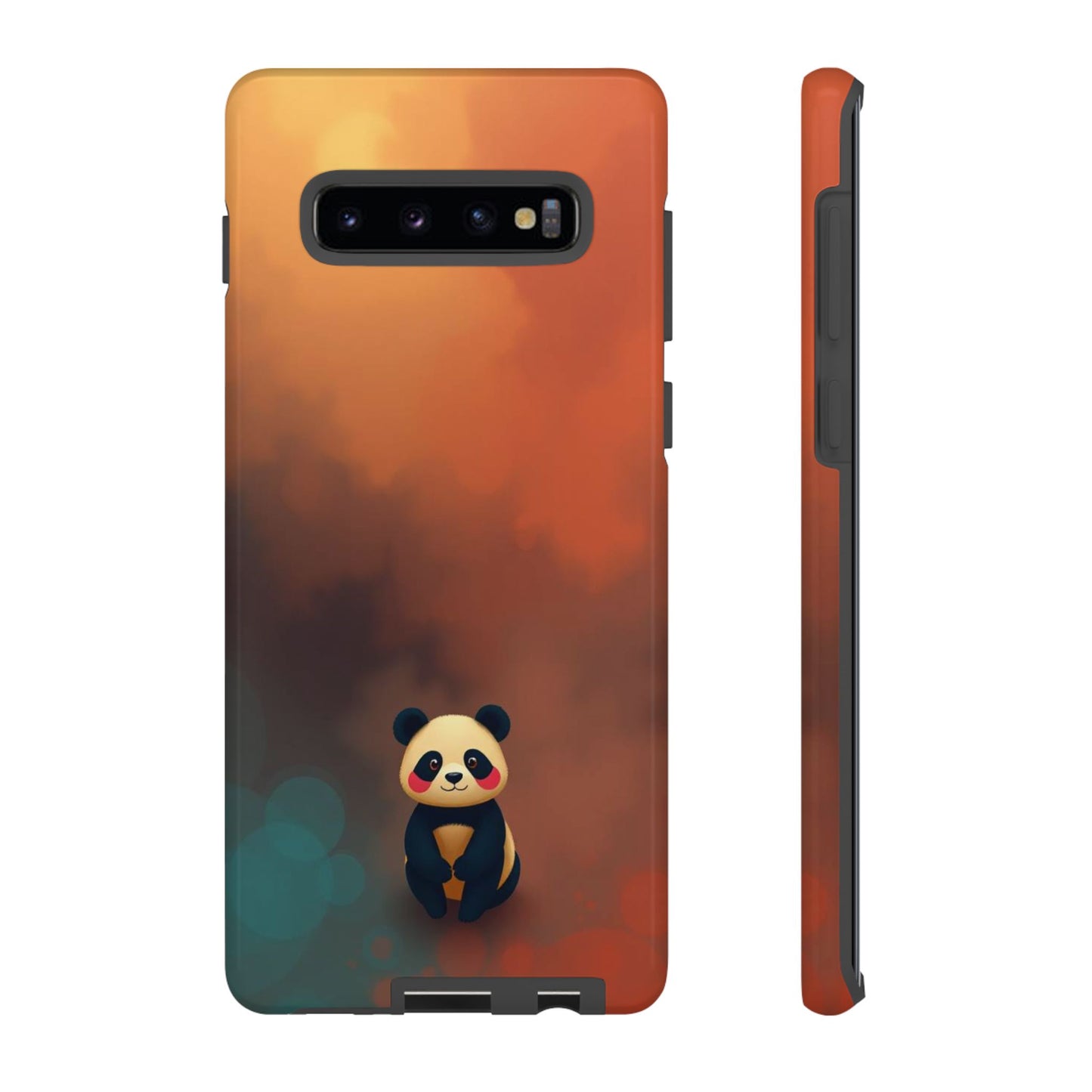 Samsung Galaxy S10 Plus / Glossy Phone Case - Cute Colourful Panda Design Phone Case
