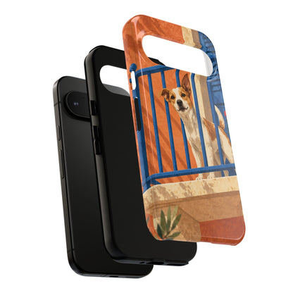 Jack Russell Terrier Balcony Busybody Phone Case - Multicolor Phone Case