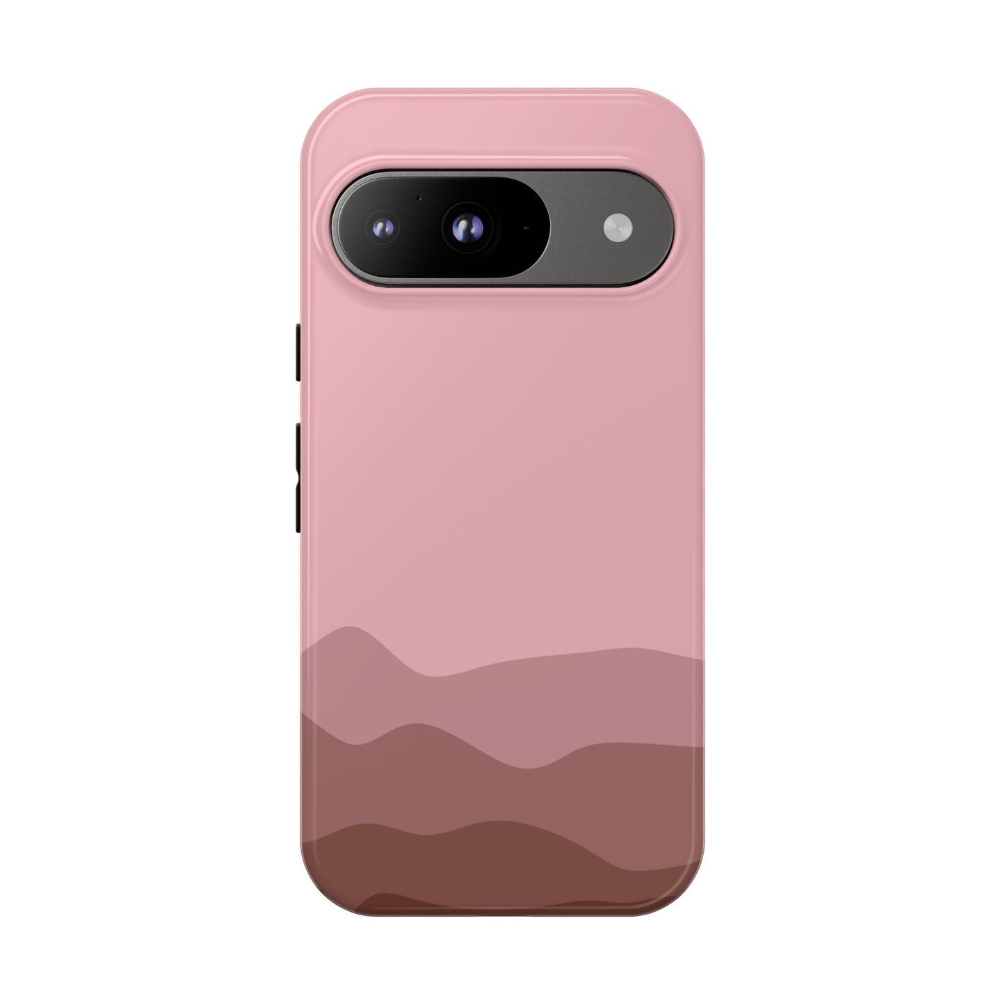 Pink Abstract Waves Protective Phone Case - Pink Phone Case - Google Pixel 9 / Glossy