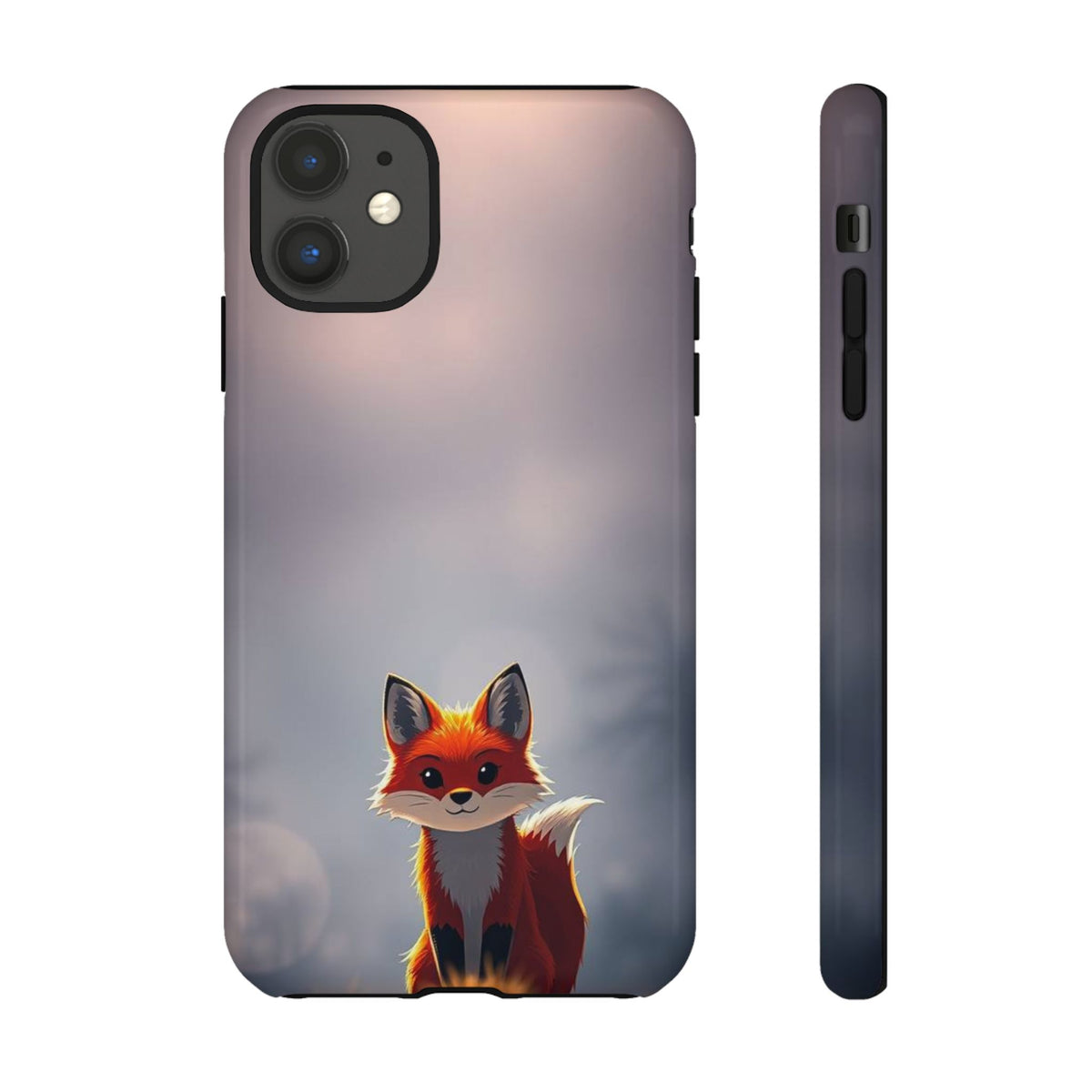 Cute Gothic Fox Design Phone Case - Multicolor Phone Case - iPhone 11 / Glossy