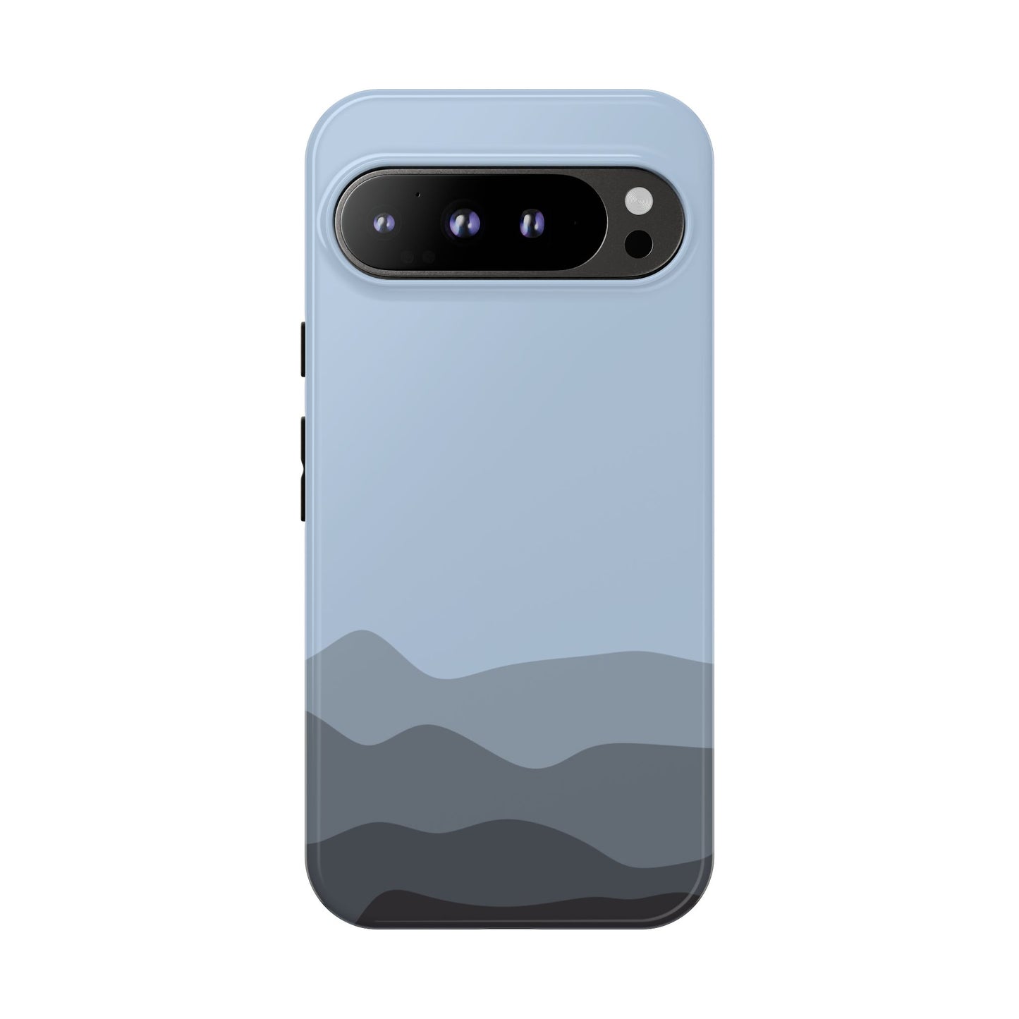 Blue Abstract Waves Protective Phone Case - Blue Phone Case - Google Pixel 9 Pro XL / Glossy