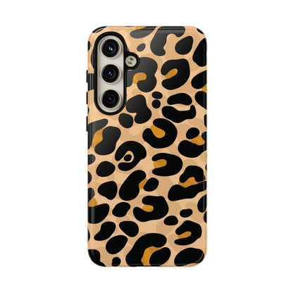 Stylish Mocha Leopard Print Phone Case