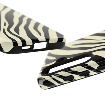 Modern Neutral Zebra Print Phone Case