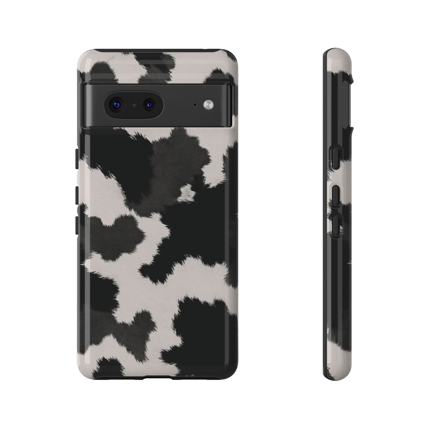 Modern Monochrome Cow Print Phone Case