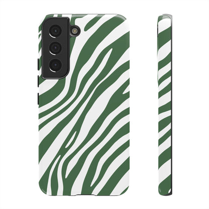 Modern Sage Zebra Print Phone Case