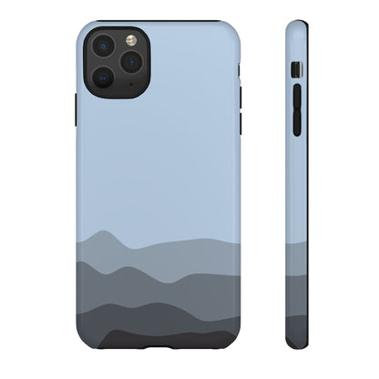 Blue Abstract Waves Protective Phone Case - Blue Phone Case - iPhone 11 Pro Max / Glossy