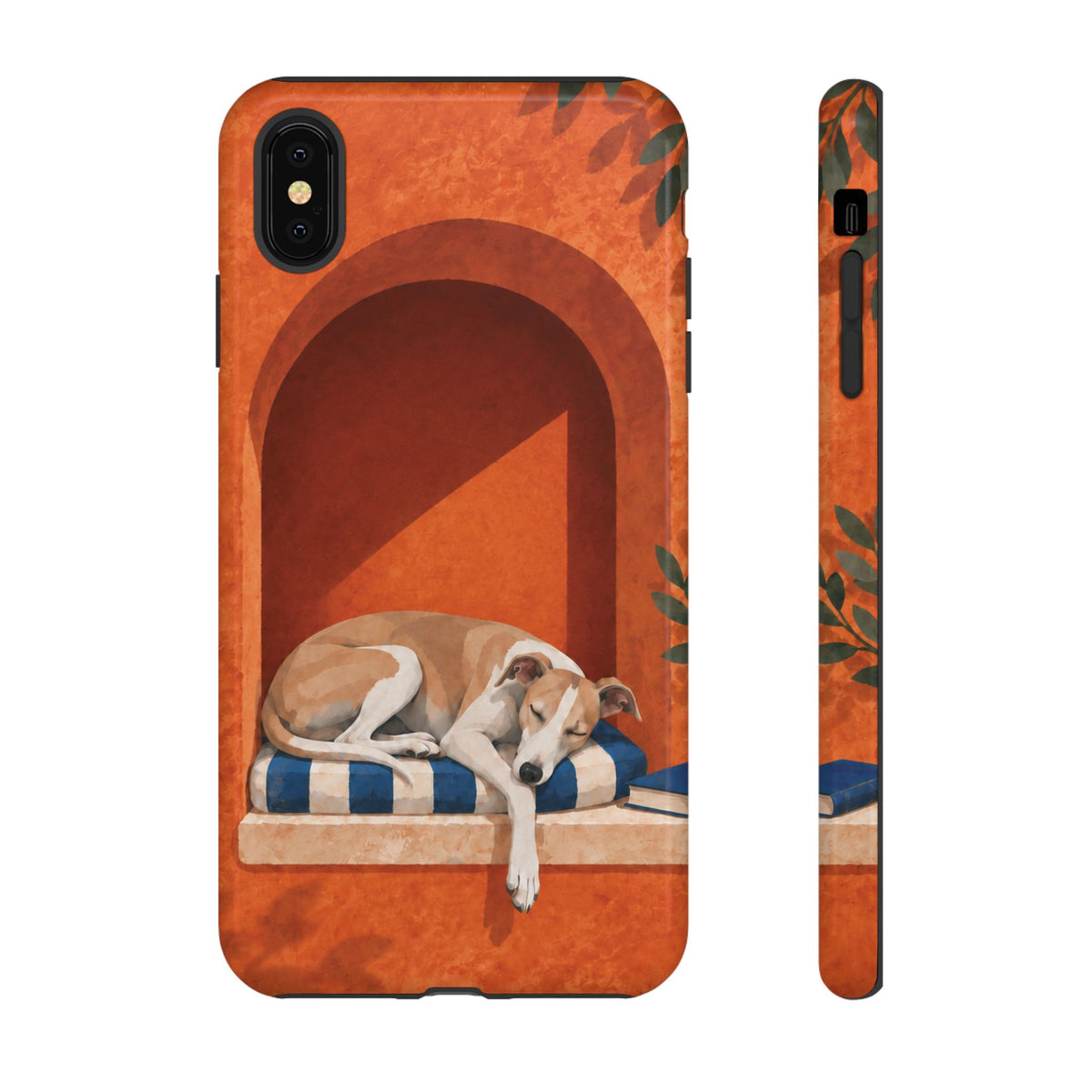 Whippet Siesta Nook Phone Case - Multicolor Phone Case - iPhone XS MAX / Glossy