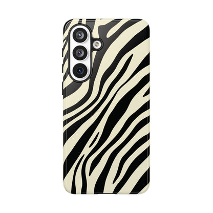 Modern Neutral Zebra Print Phone Case