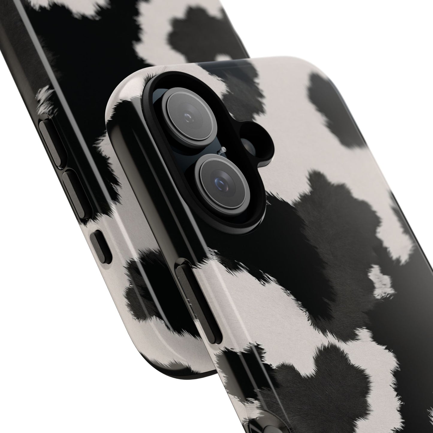 Modern Monochrome Cow Print Phone Case
