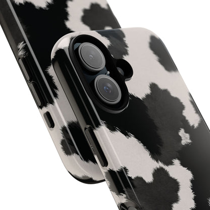 Modern Monochrome Cow Print Phone Case