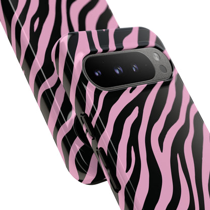 Stylish Blush Zebra Print Phone Case