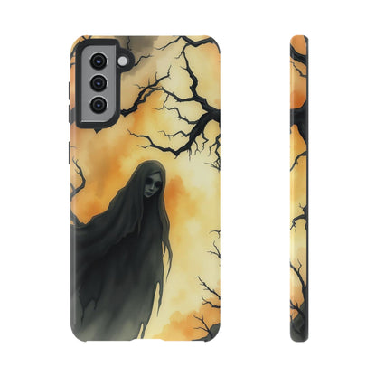 Samsung Galaxy S21 Plus / Glossy Phone Case - Watercolour Gothic Deathly Woman Phone Case
