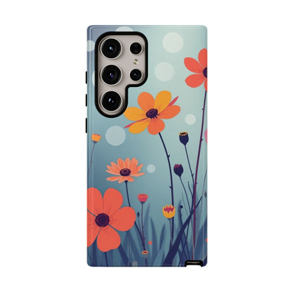 Samsung Galaxy S24 Ultra / Glossy Phone Case - Vibrant Wildflowers Design Phone Case