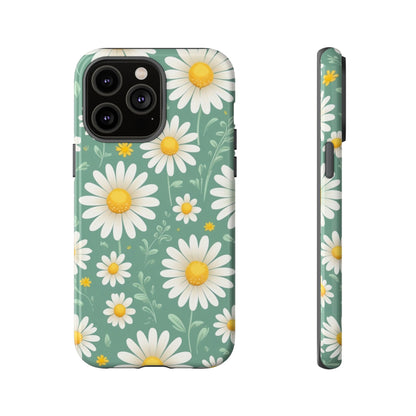 iPhone 14 Pro Max / Glossy Phone Case - Daisies Floral Pattern 1 Phone Case