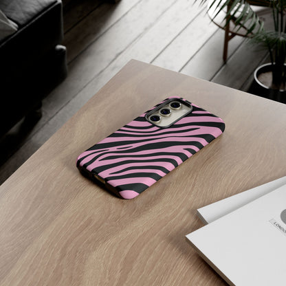 Modern Blush Zebra Print Phone Case