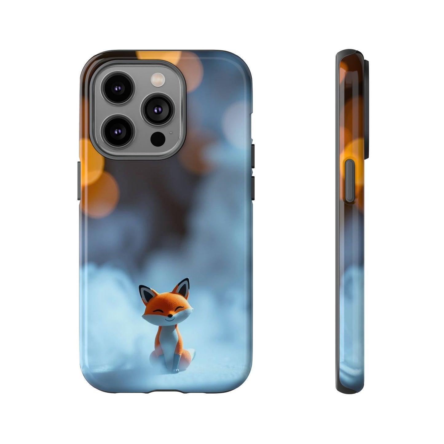 iPhone 14 Pro / Glossy Phone Case - Cute Misty Fox Design Phone Case