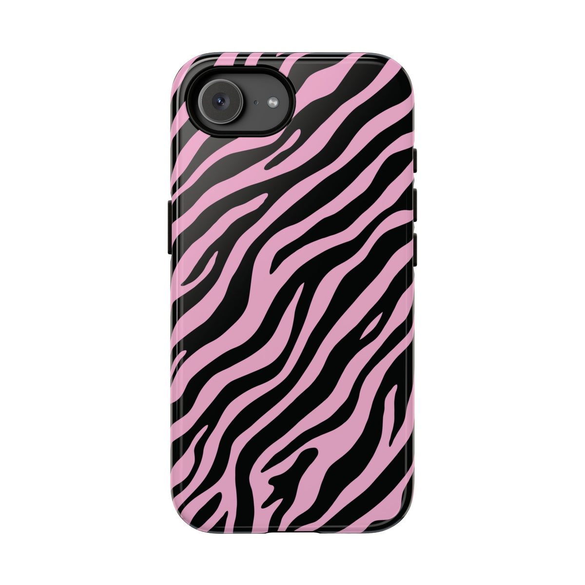 Stylish Blush Zebra Print Phone Case - Pink Phone Case - iPhone 17e / Glossy