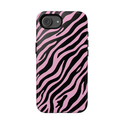Stylish Blush Zebra Print Phone Case - Pink Phone Case - iPhone 17e / Glossy