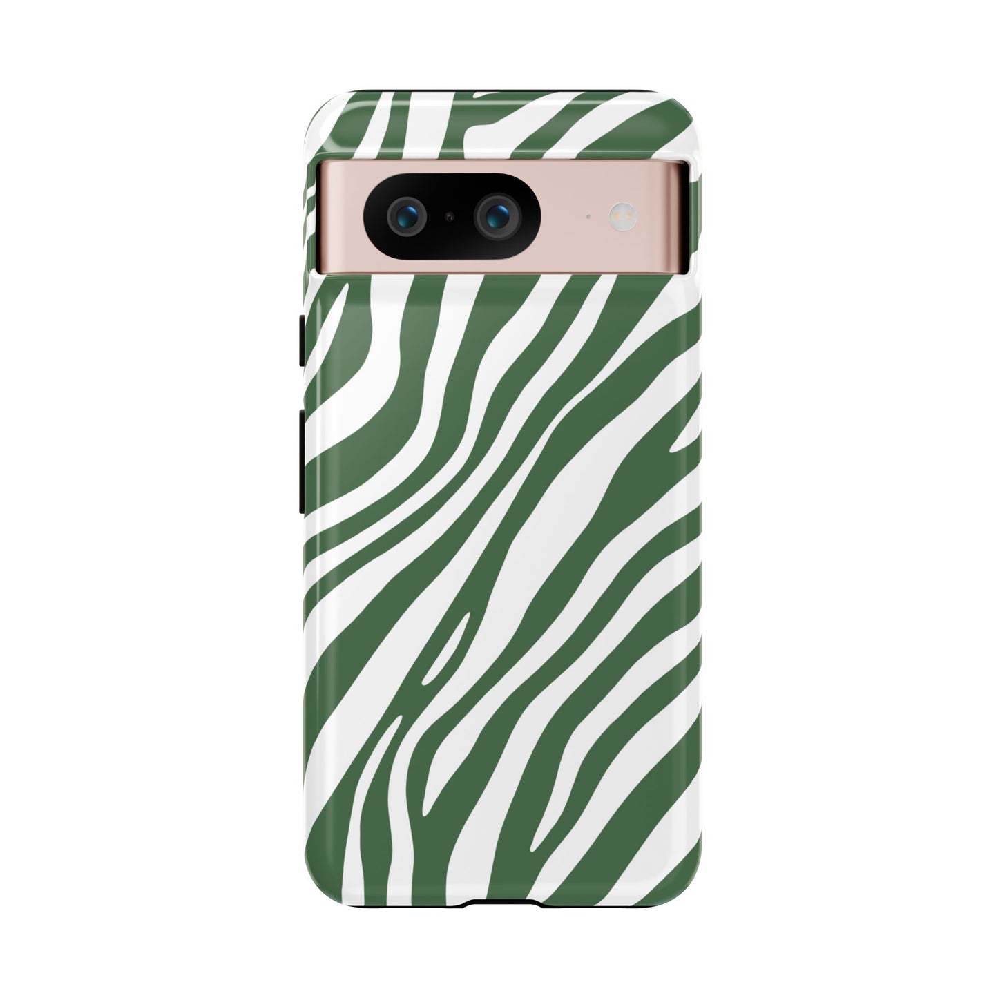 Modern Sage Zebra Print Phone Case