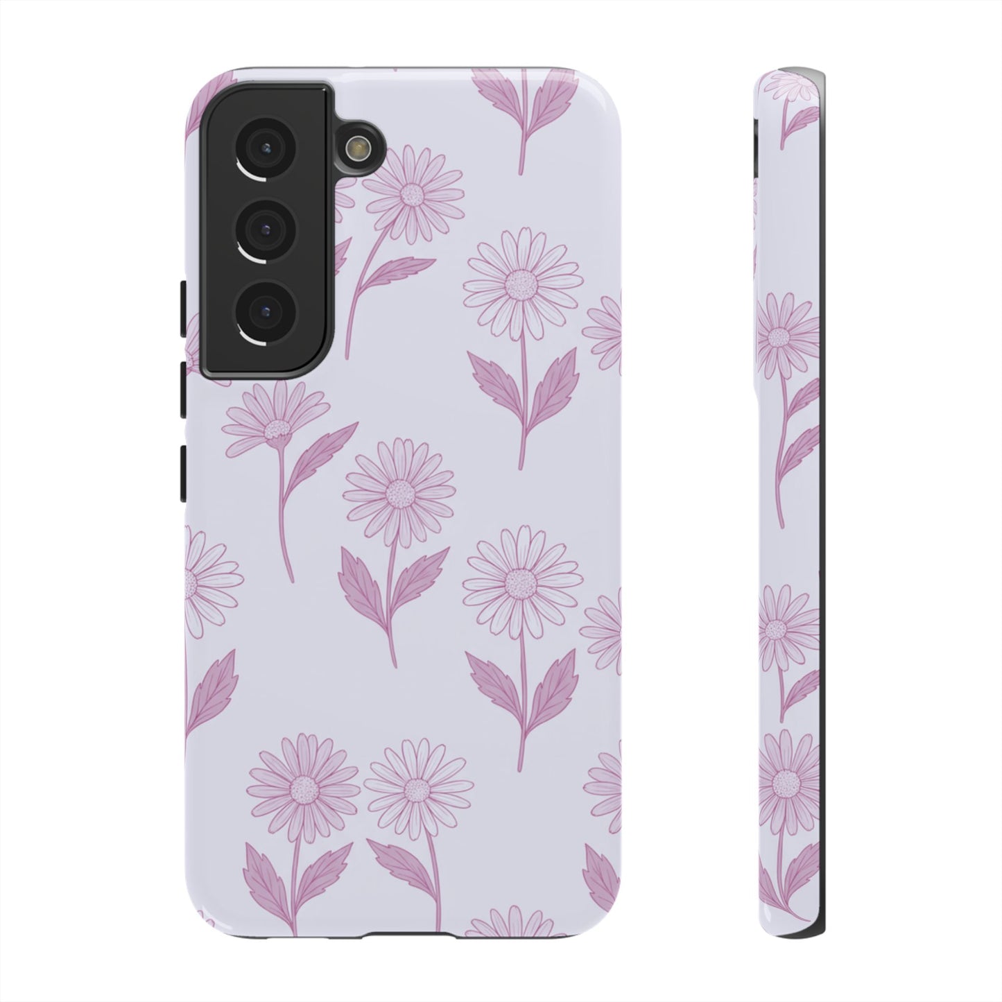 Pretty Lilac Daisy Pattern Phone Case