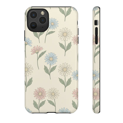 Pretty Pastel Daisy Pattern Phone Case