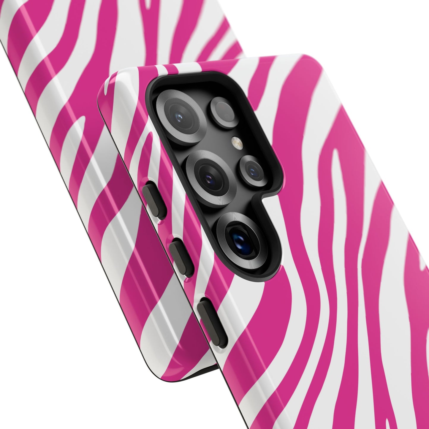 Modern Hot Pink Zebra Print Phone Case