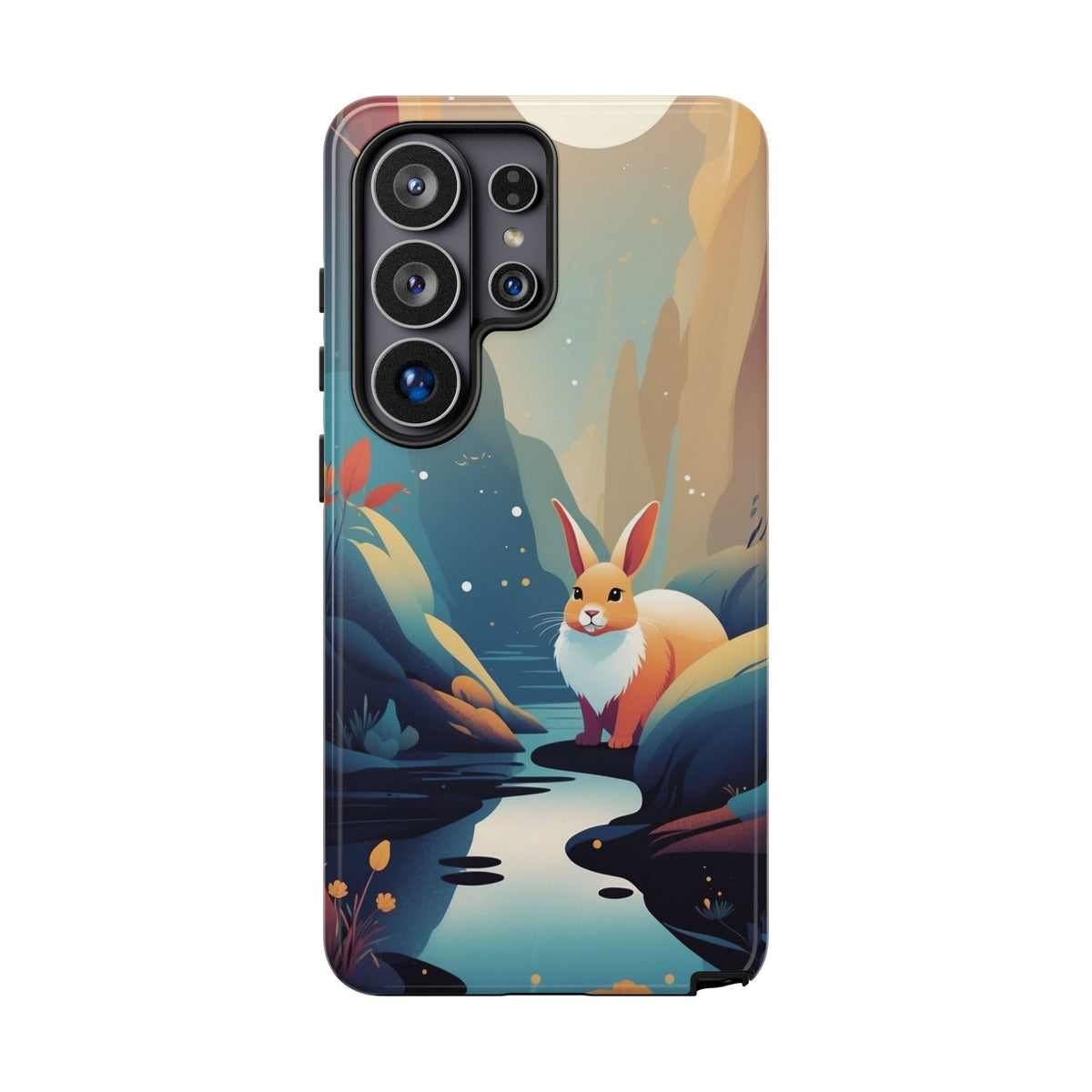 Stylised Rabbit Design Phone Case - Multicolor Phone Case - Samsung Galaxy S26 Ultra / Glossy