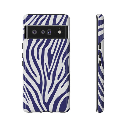 Graphic Blue Tiger Print Phone Case