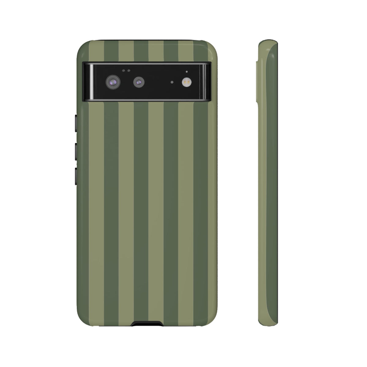 Green Stripe Pattern Phone Case - Green Phone Case - Google Pixel 6 / Glossy