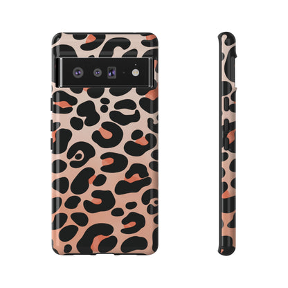 Elegant Peach Leopard Print Phone Case