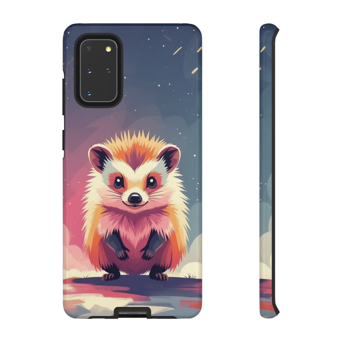 Samsung Galaxy S20+ / Glossy Phone Case - Stylised Hedgehog Design Phone Case