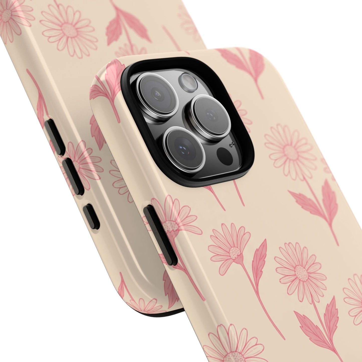 Pretty Pink Daisy Pattern Phone Case