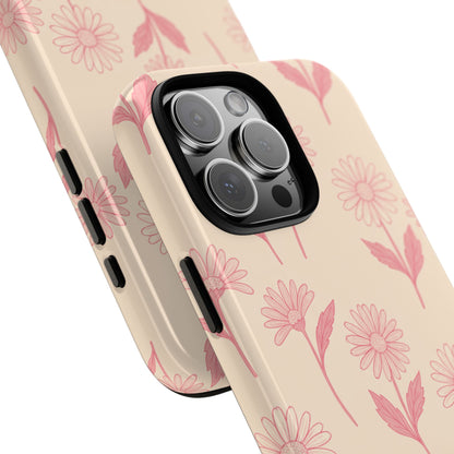 Pretty Pink Daisy Pattern Phone Case