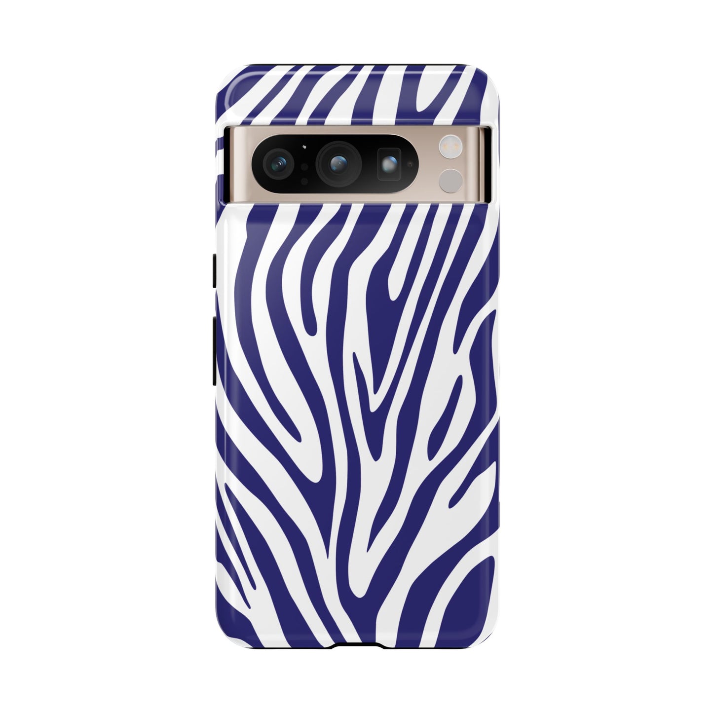 Graphic Blue Tiger Print Phone Case