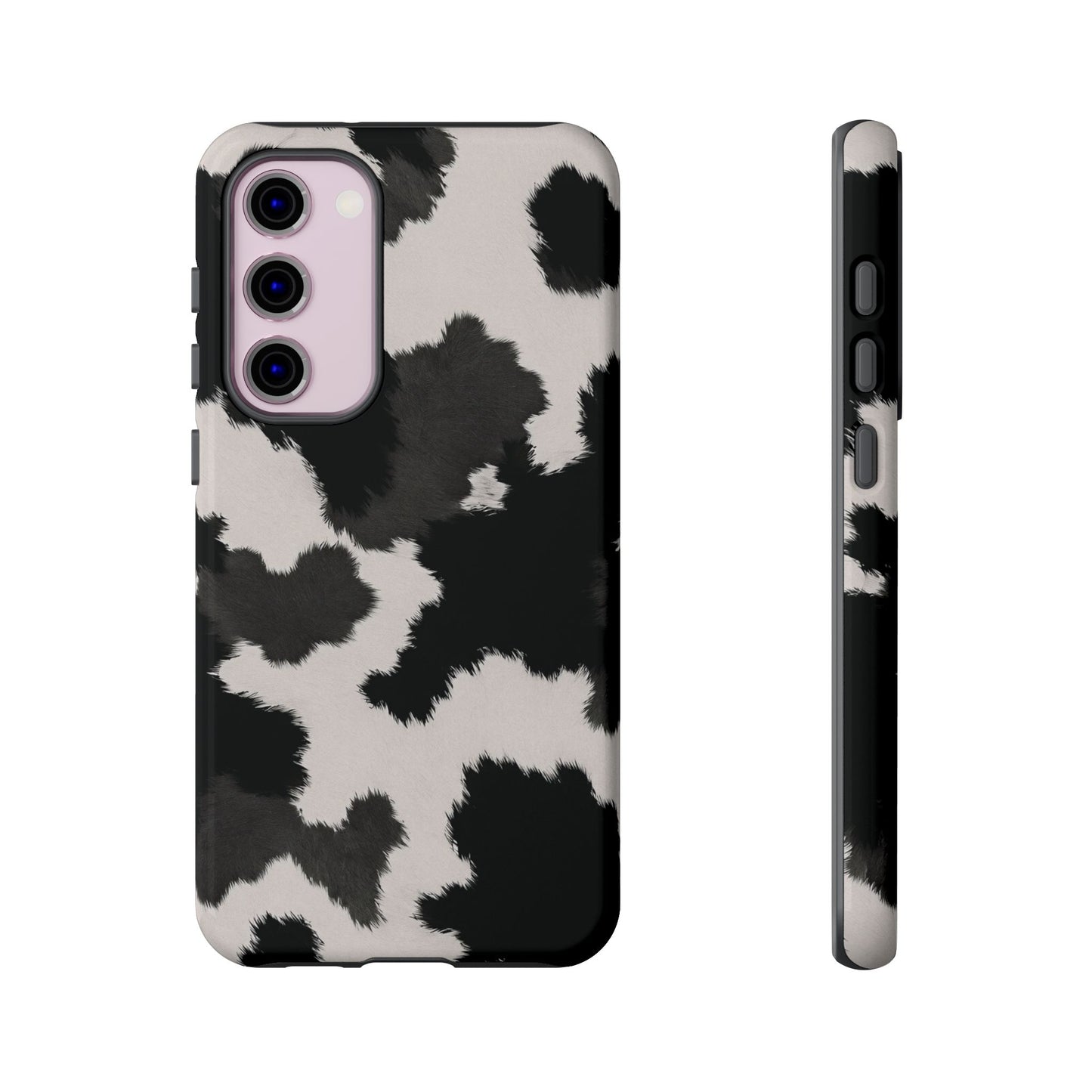 Modern Monochrome Cow Print Phone Case