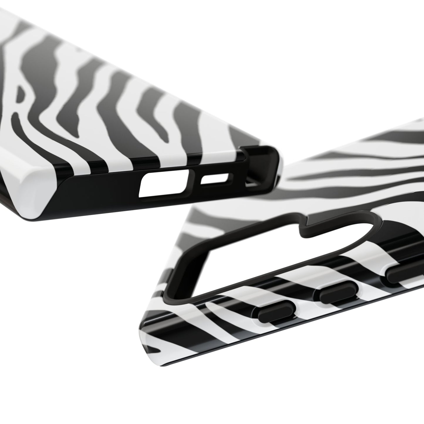 Modern Monochrome Zebra Print Phone Case
