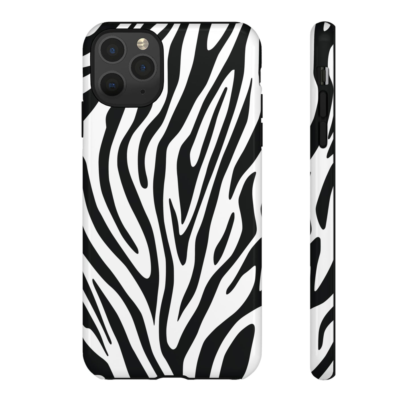 Classic Monochrome Tiger Print Phone Case