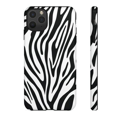 Classic Monochrome Tiger Print Phone Case