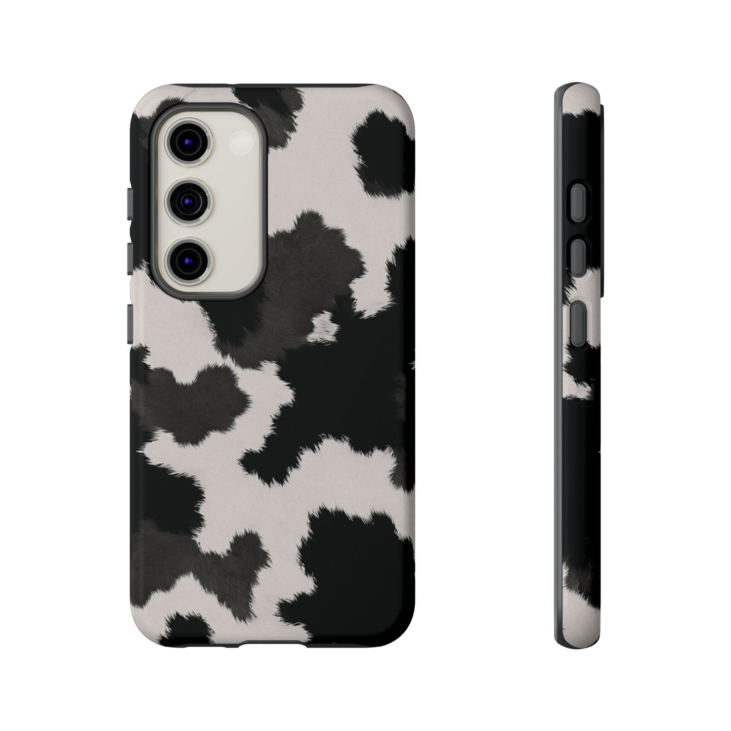 Modern Monochrome Cow Print Phone Case