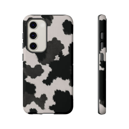 Modern Monochrome Cow Print Phone Case