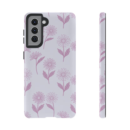 Pretty Lilac Daisy Pattern Phone Case