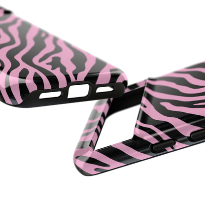Stylish Blush Zebra Print Phone Case