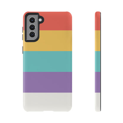 Pastel Rainbow Stripe Pattern Phone Case - Phone Case - Samsung Galaxy S21 Plus / Glossy
