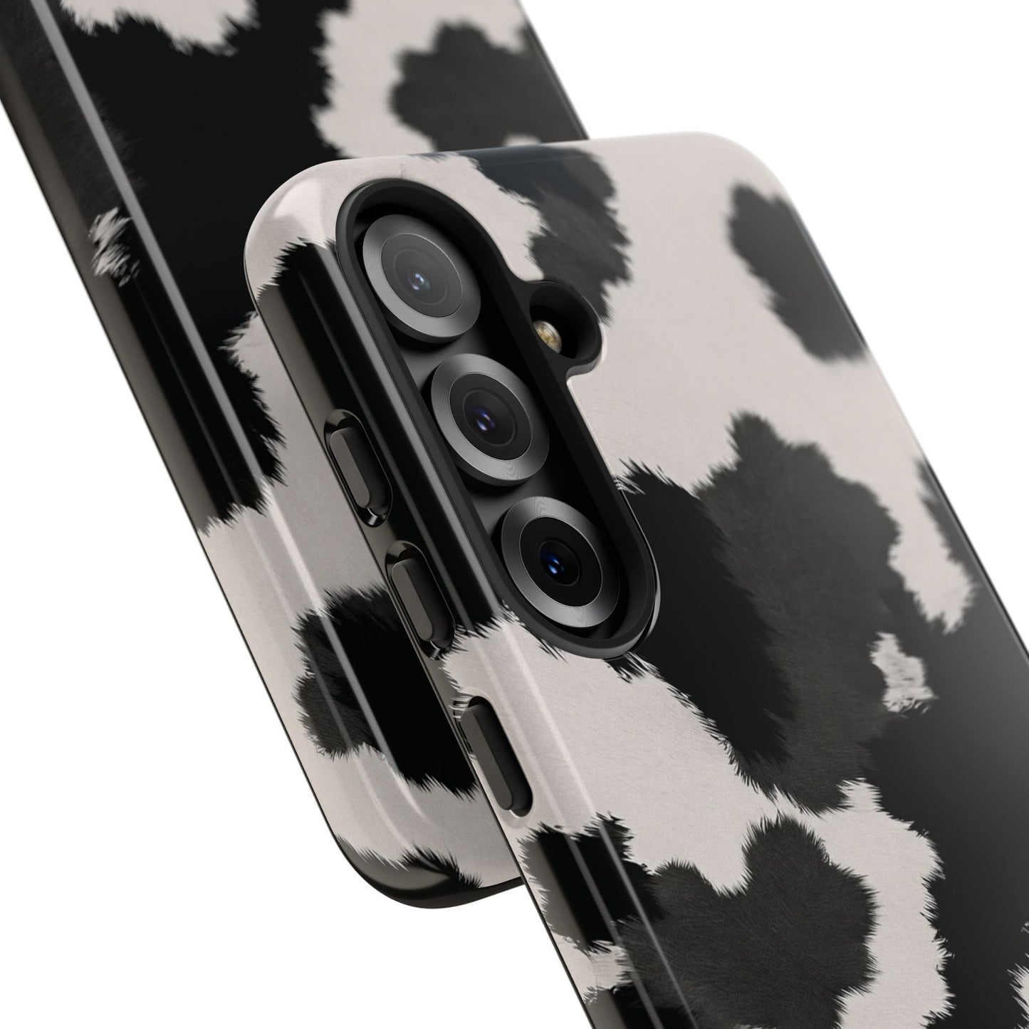 Modern Monochrome Cow Print Phone Case