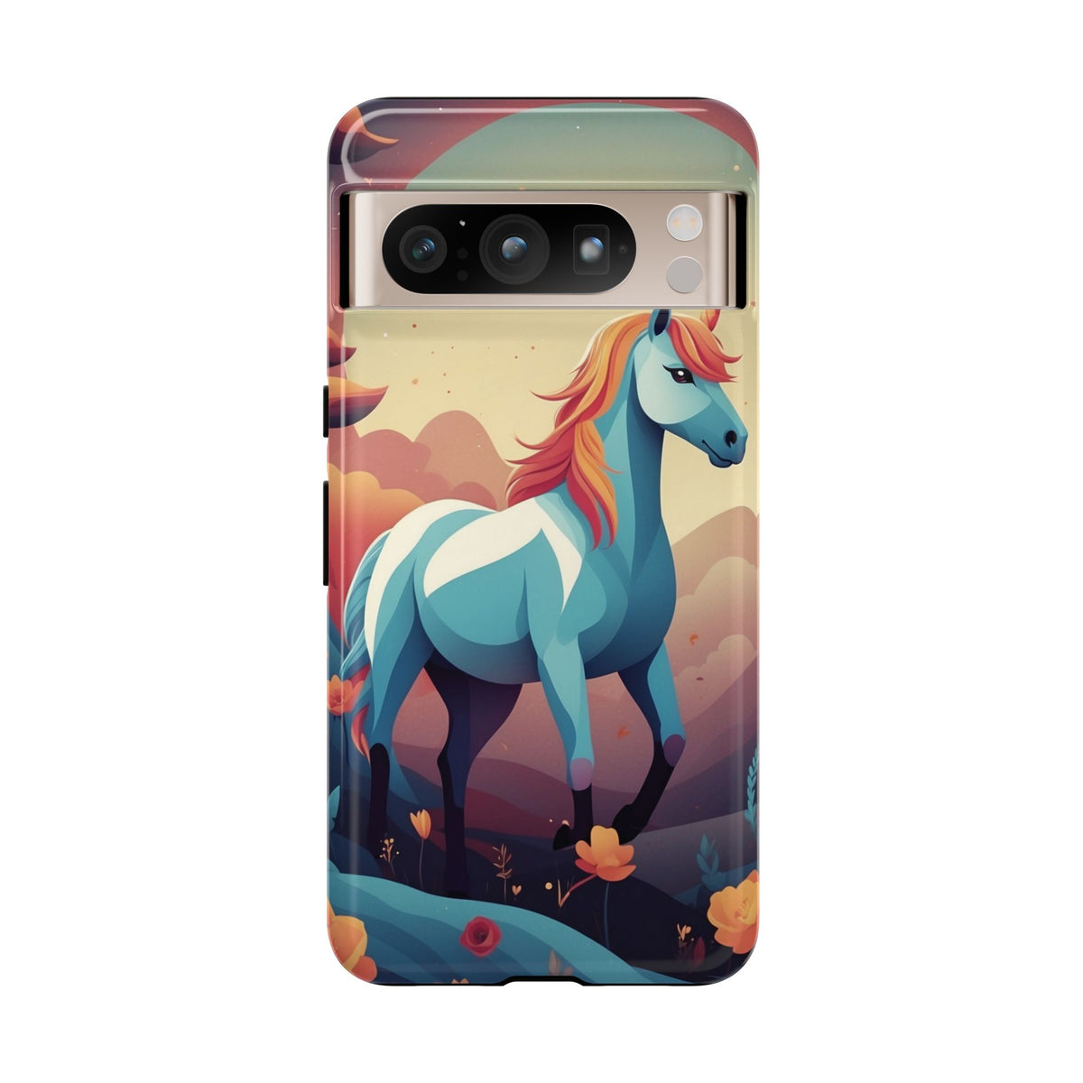 Stylised Unicorn Design Phone Case - Multicolor Phone Case - Google Pixel 8 Pro / Glossy