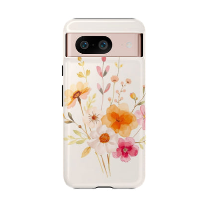 Boho Chic Watercolour Flower Pattern Phone Case - Multicolor Phone Case - Google Pixel 8 / Glossy