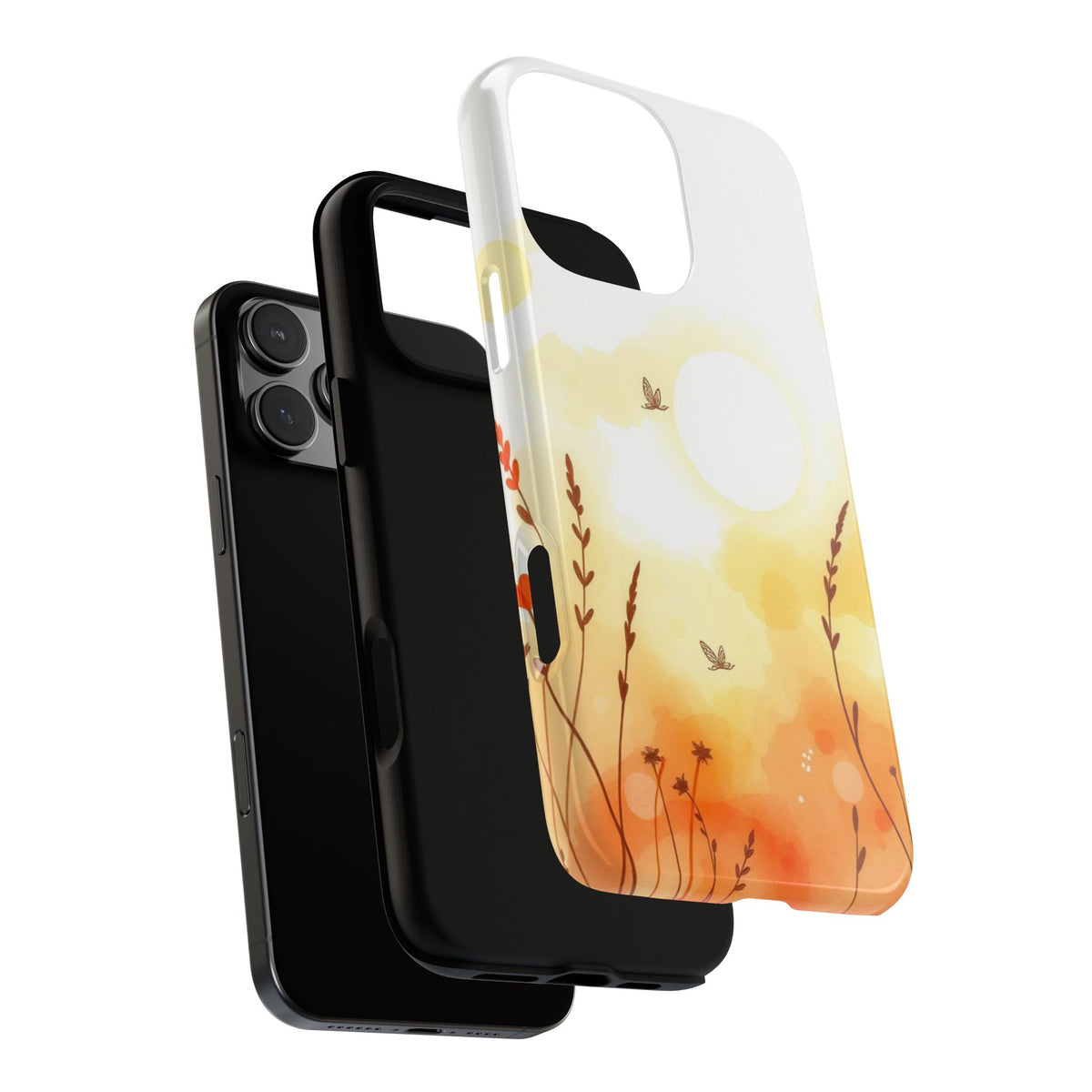 Boho Chic Watercolour Wildflower Pattern Phone Case - Multicolor Phone Case
