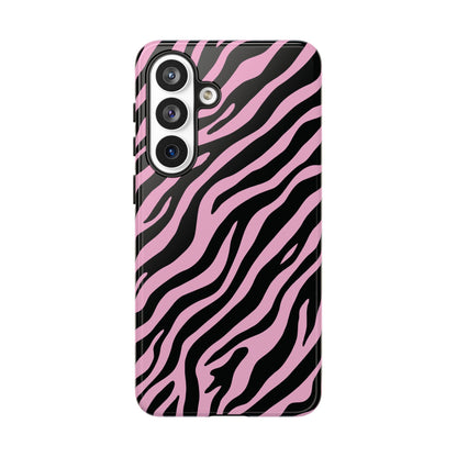 Stylish Blush Zebra Print Phone Case