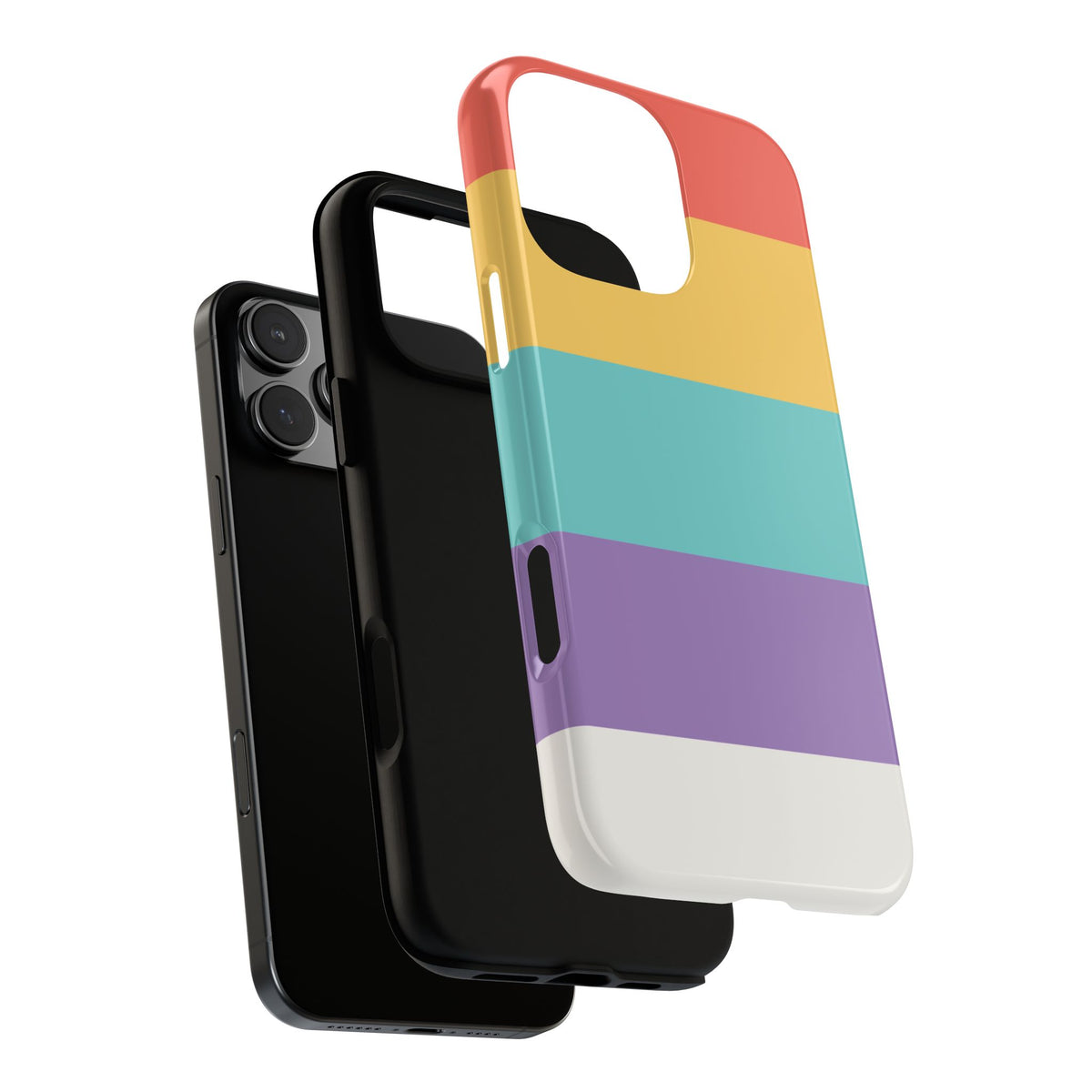 Pastel Rainbow Stripe Pattern Phone Case - Phone Case