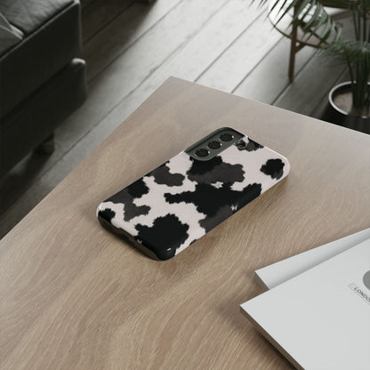Modern Monochrome Cow Print Phone Case
